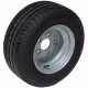Roată de schimb remorcă 195/55 R10C - Jantă argintie